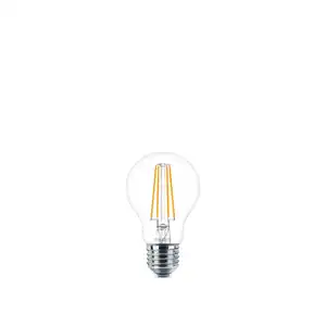 Philips LED Lampe 7 W E27 warmweiß 806 lm klar