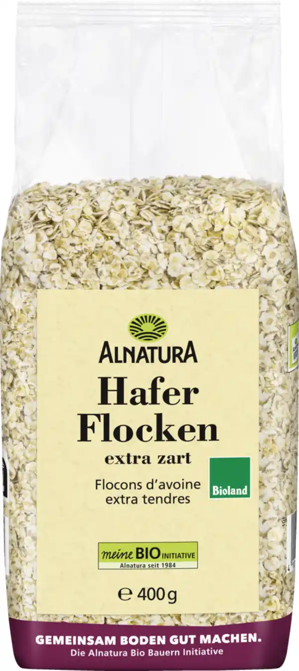 Bild 1 von Alnatura Bio Haferflocken extra zart Bioland, 400 g