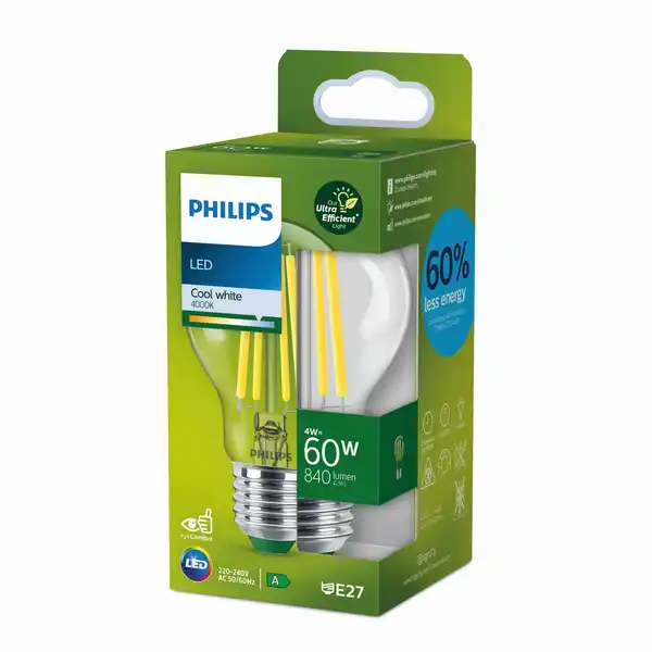 Bild 1 von Philips LED-Lampe 'ultra effizient' 4 W E27 840 lm, neutralweiß