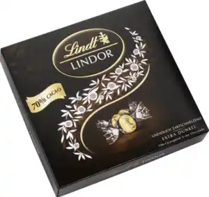 Lindt Lindor Kugeln Extra Dunkel 70% Präsent, 186 g