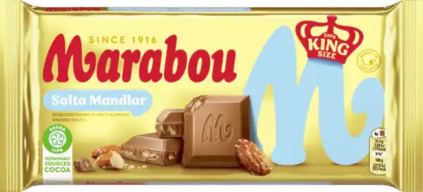 Bild 1 von Marabou Salty Almond Schokolade, 220 g