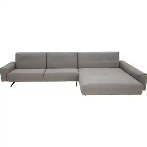 Rolf Benz Ecksofa RB 50, Braun, Beige, Textil, 4-Sitzer, L-Form, 361x198 cm, Blauer Engel, Goldenes M, Made in Germany, Fußauswahl, Lederauswahl, Hocker erhältlich, Rücken echt, individuell planba