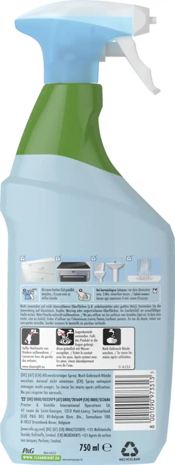 Bild 1 von Meister Proper Allzweckreiniger Spray mit Natron, 750 ml