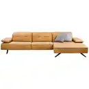 Bild 1 von Joop! Ecksofa, Currygelb, Leder, Echtleder, Rindleder, 3-4-Sitzer, seitenverkehrt montierbar, L-Form, 340x165 cm, Blauer Engel, Goldenes M, Emas, erweiterbar, Typenauswahl, Fußauswahl, Lederauswahl,