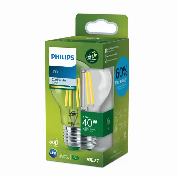 Bild 1 von Philips LED-Lampe 'ultra effizient' 2,3 W E27 485 lm, neutralweiß