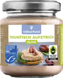 followfood Thunfisch Aufstrich Olive, 110 g