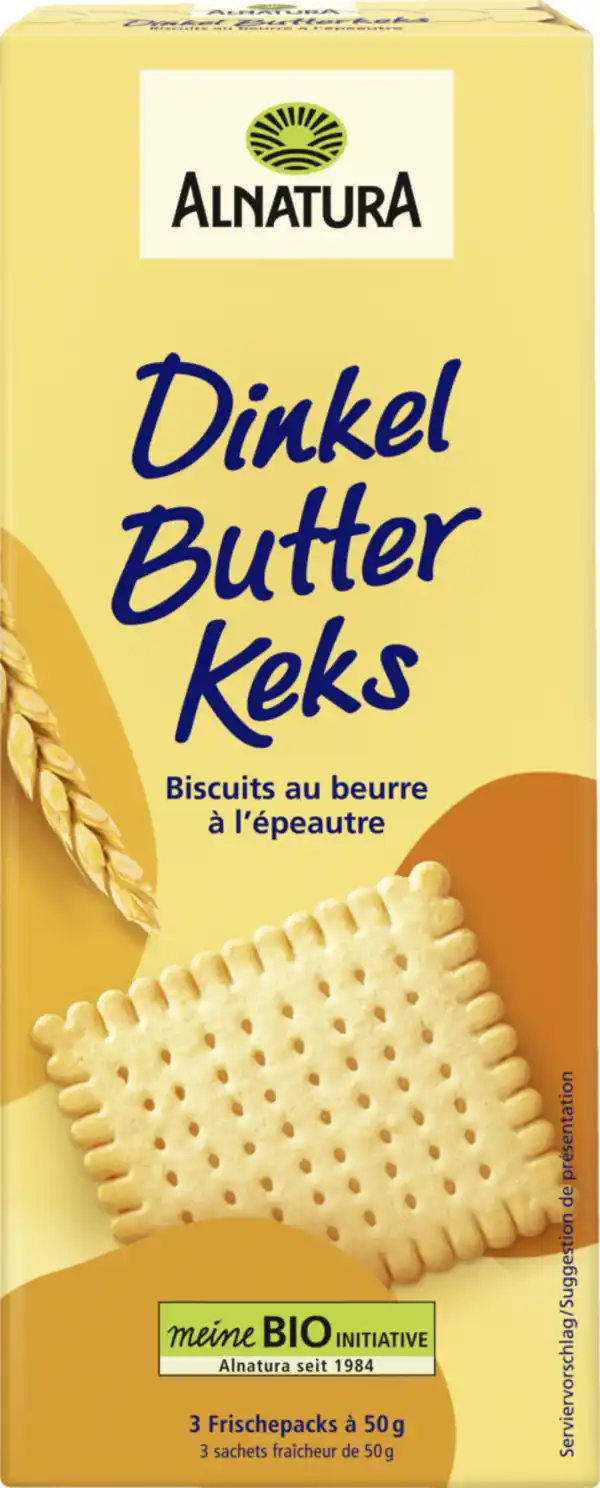 Bild 1 von Alnatura Bio Dinkel Butterkeks, 150 g