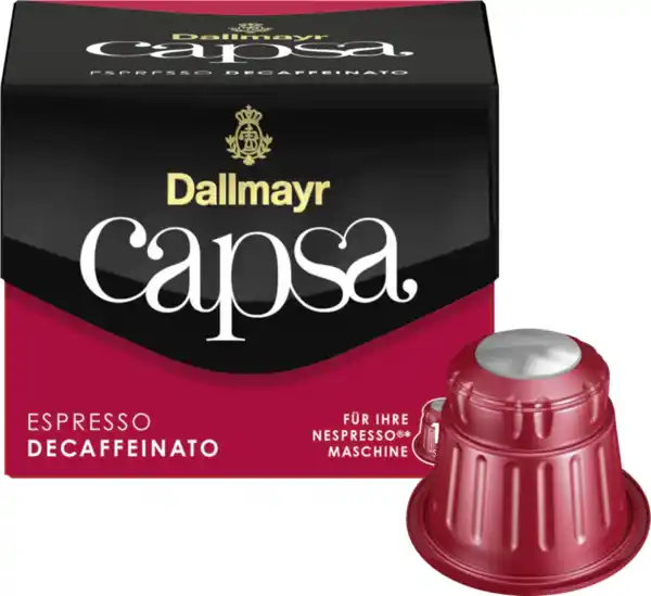 Bild 1 von Dallmayr capsa Espresso Decaffeinato Kaffeekapseln, 56 g