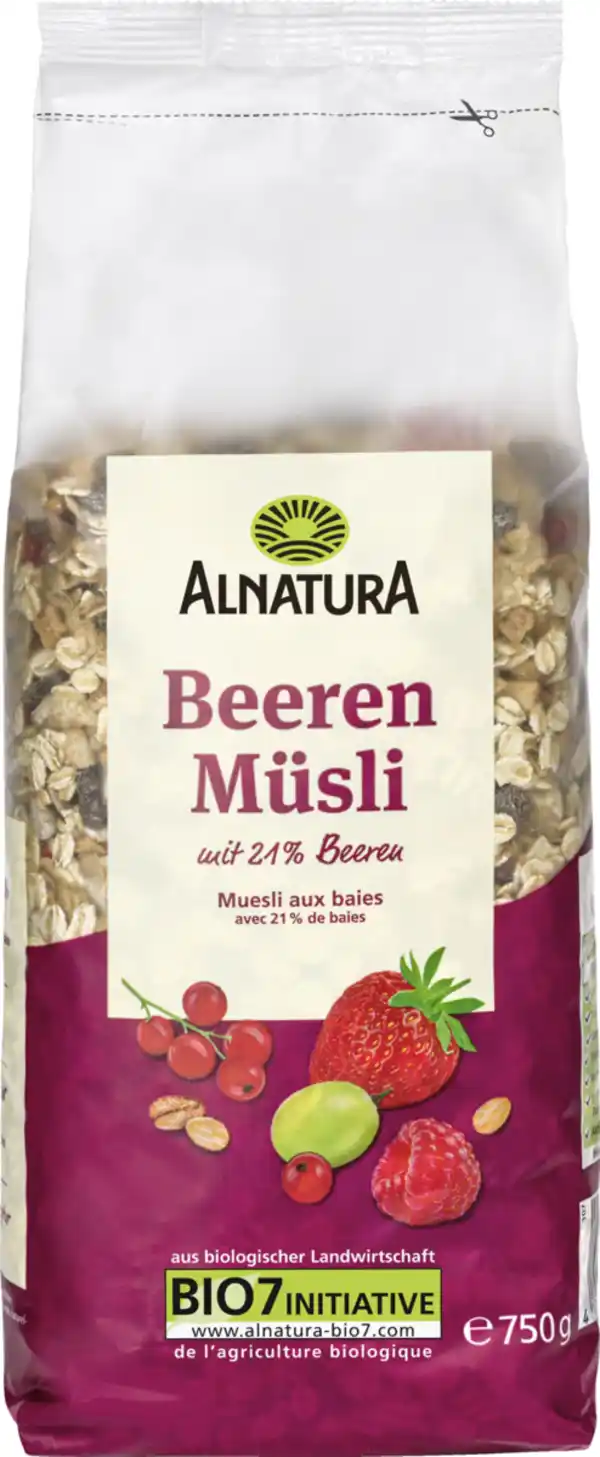 Bild 1 von Alnatura Bio Beeren Müsli, 750 g