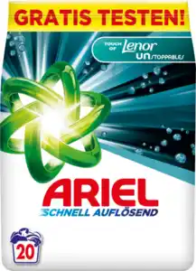 Ariel Universal+ Pulver Touch of Unstoppables Vollwaschmittel 20WL, 20 WL