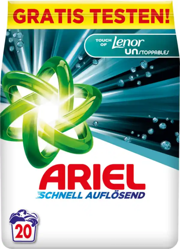 Bild 1 von Ariel Universal+ Pulver Touch of Unstoppables Vollwaschmittel 20WL, 20 WL