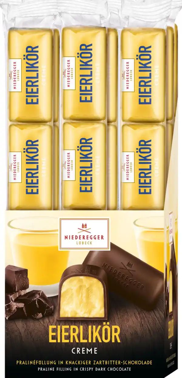 Bild 1 von Niederegger Eierlikör in Zartbitter-Schokolade Riegel, 50 g