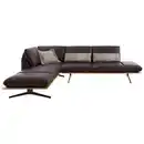 Bild 1 von Dieter Knoll Ecksofa, Braun, Leder, Echtleder, Anilinleder, Wildeiche, massiv, 4-Sitzer, Eckteil, L-Form, 282x205 cm, Goldenes M, Dgm, Typenauswahl, Lederauswahl, Stoffauswahl, planbar, seitenverkehr