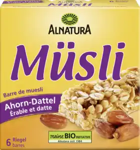 Alnatura Bio Müsliriegel Ahorn-Dattel, 150 g