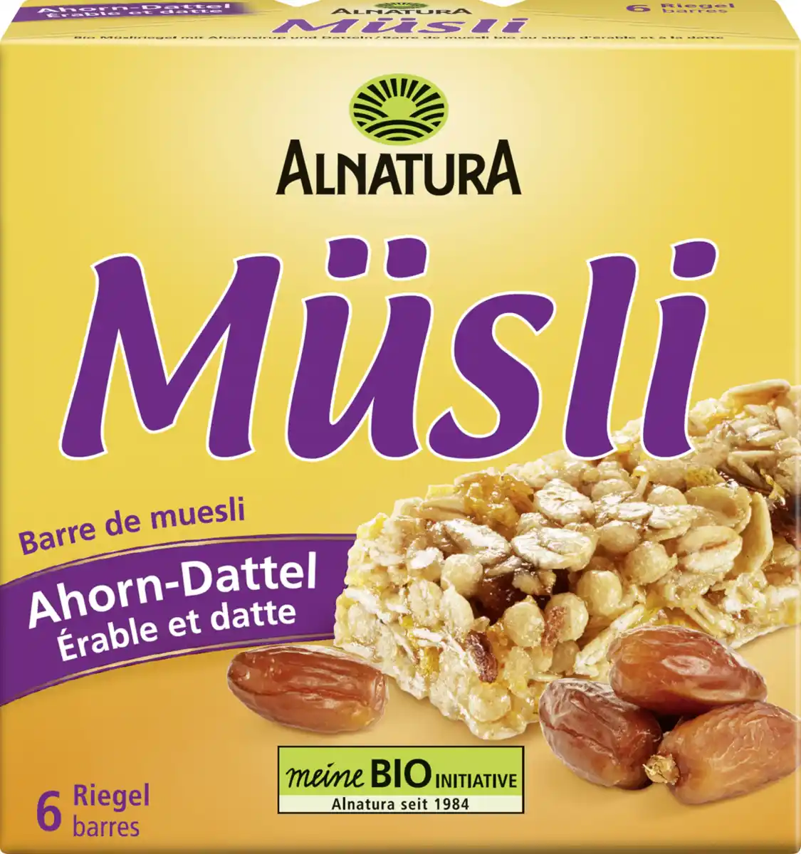 Bild 1 von Alnatura Bio Müsliriegel Ahorn-Dattel, 150 g