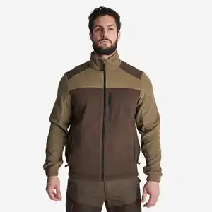 Fleecejacke 500 zweifarbig braun