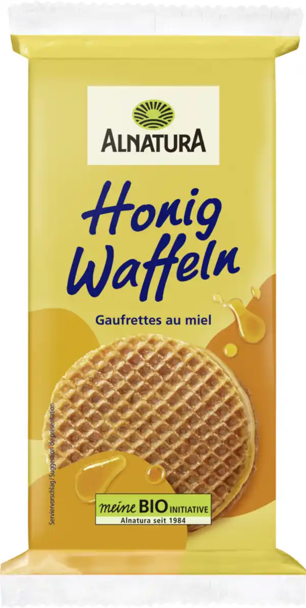 Bild 1 von Alnatura Bio Honigwaffeln, 175 g