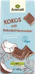 Alnatura Bio Kokos mit Kokosblütenzucker Schokolade, 100 g