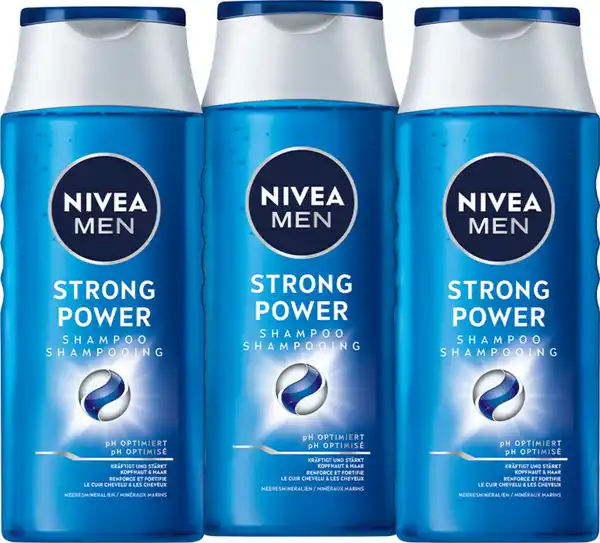 Bild 1 von NIVEA MEN Strong Power Shampoo Vorteilsset, 750 ml