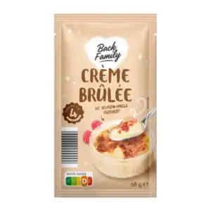 BACK FAMILY Crème Brûlée 68g