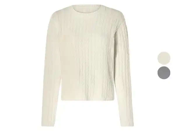 Bild 1 von esmara® Damen Strickpullover, mit Zopfmuster