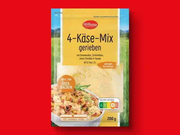 Bild 1 von Milbona 4-Käse-Mix,  200 g