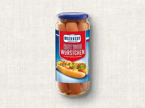 Bild 1 von McEnnedy Hot Dog Würstchen,  550 g