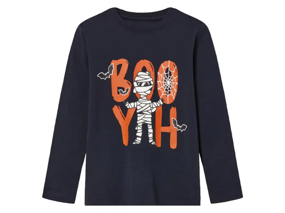 Bild 2 von lupilu® Kinder Pyjama, mit leuchtendem Print