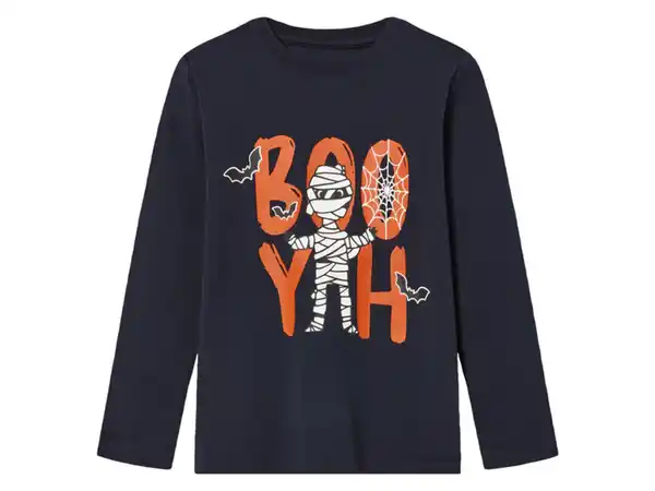 Bild 2 von lupilu® Kinder Pyjama, mit leuchtendem Print