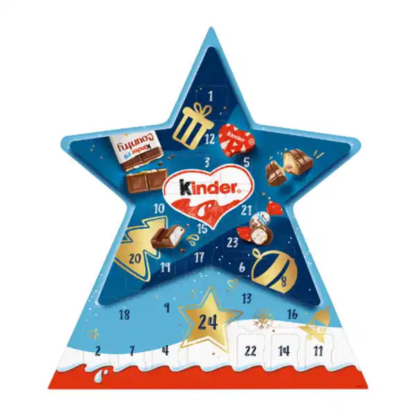 Bild 1 von FERRERO Kinder Mix Stern-Adventskalender 149g