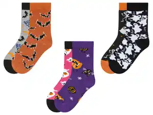 lupilu® Kleinkinder Socken, 2 Paar, mit Halloween-Motiven