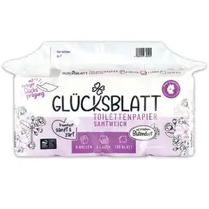 Glücksblatt Toilettenpapier