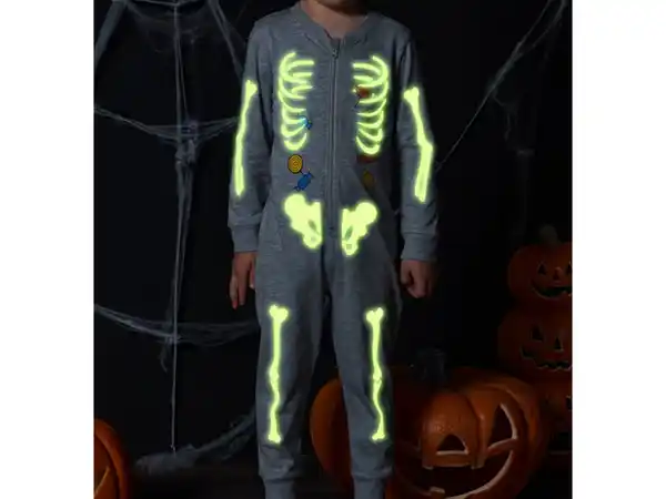 Bild 4 von lupilu® Kleinkinder Schlafoverall mit Halloween-Motiv