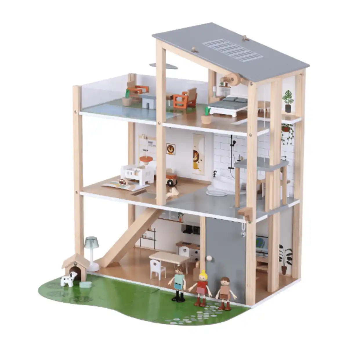 Bild 4 von PLAYLAND Holz-Puppenhaus XXL