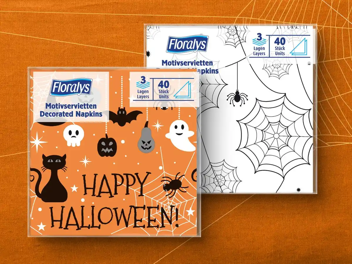 Bild 1 von Floralys Motivservietten Halloween,  40 St