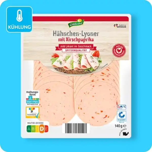 Bild 1 von GÜLDENHOF Hähnchen-Aufschnittspezialität, versch. Sorten