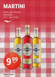 MARTINI Florale oder Vibrante Alkoholfrei