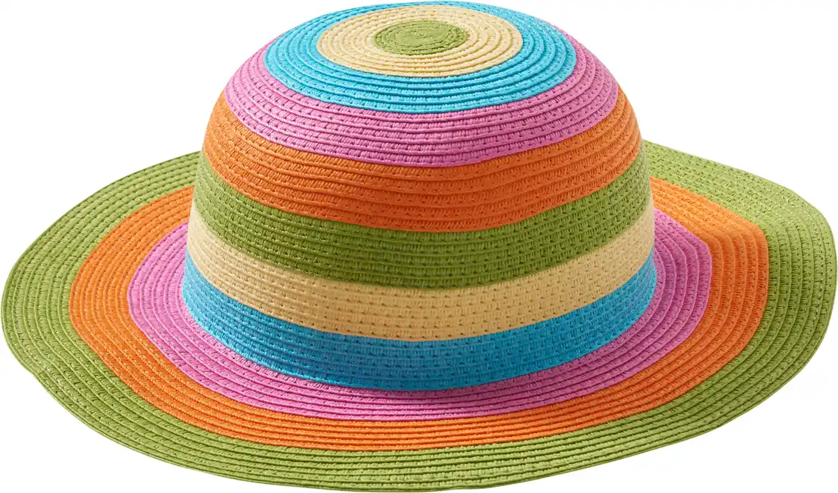 Bild 1 von PUSBLU Strohhut mit Ringeln, bunt, Gr. 54/55
