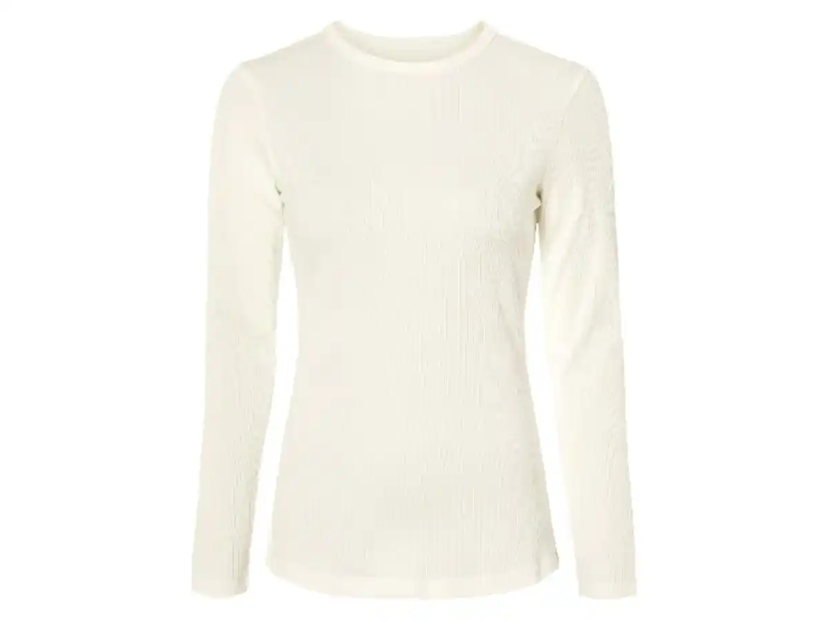 Bild 2 von esmara® Damen geripptes Langarmshirt, mit Bio-Baumwolle