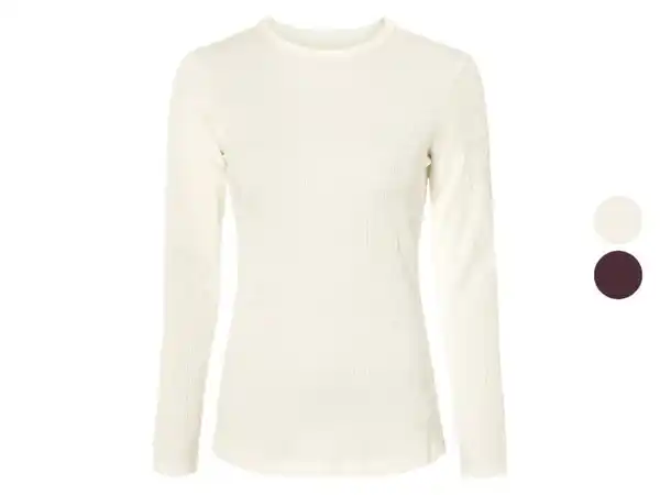 Bild 1 von esmara® Damen geripptes Langarmshirt, mit Bio-Baumwolle