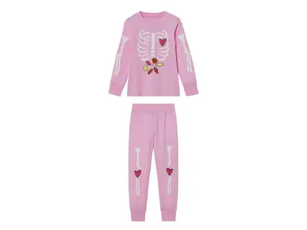 Bild 2 von lupilu® Kinder Pyjama, mit leuchtendem Print