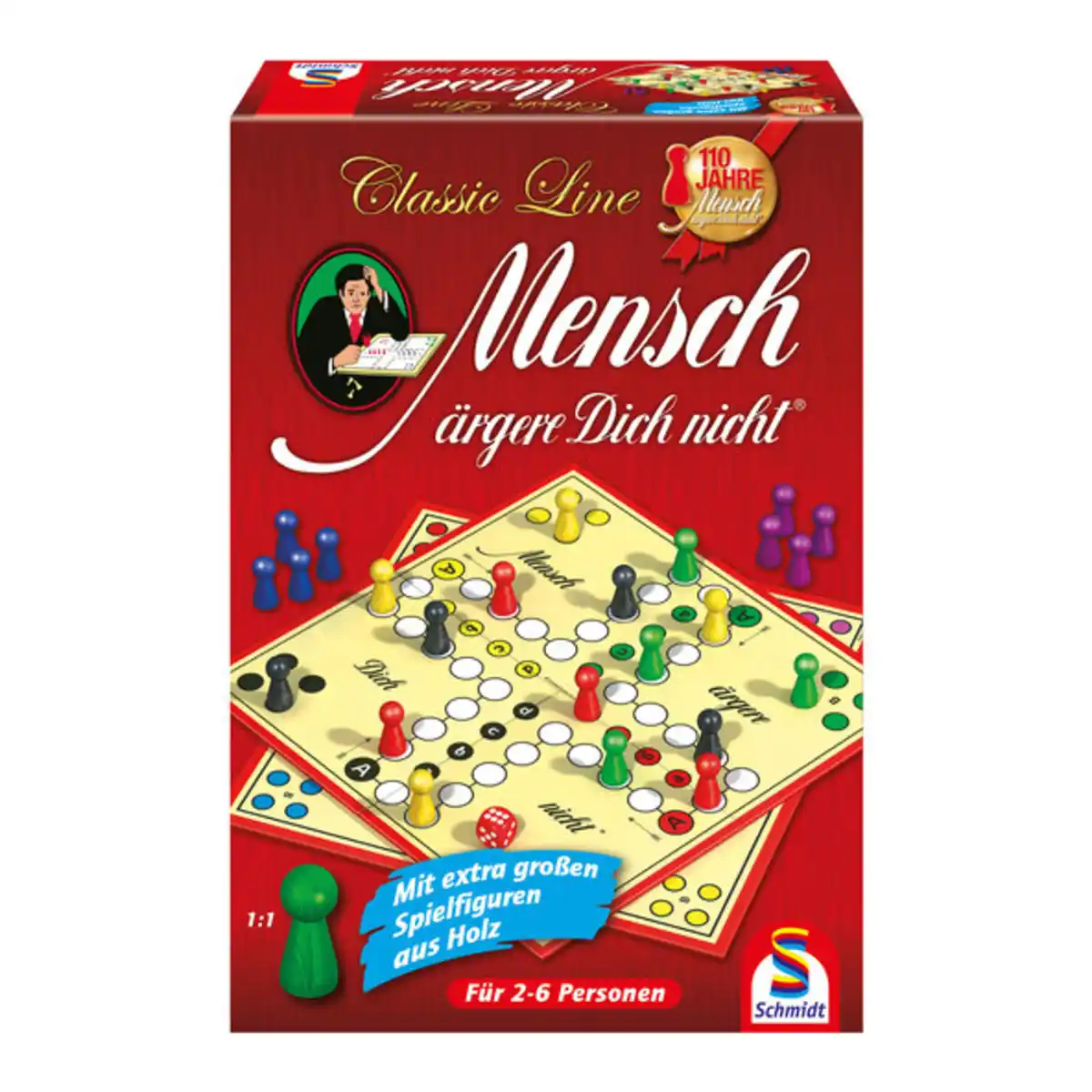 Bild 1 von Classic Line, Mensch ärgere Dich nicht® mit großen Spielfiguren