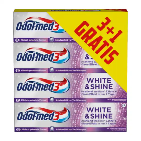 Bild 1 von ODOL-MED3 Zahnpasta White & Shine 75ml