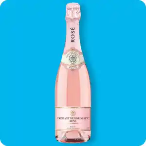 MARQUIS DE BEAUCEL Crémant de Bordeaux Rosé Brut, Hergestellt nach der aufwendigen „Méthode Traditionnelle“ (Flaschengärung)