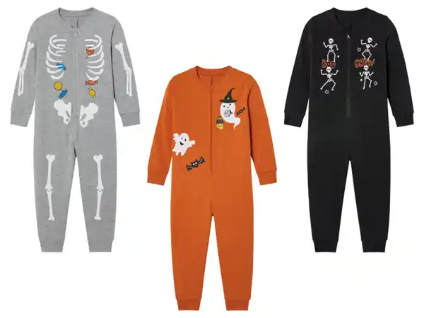 Bild 1 von lupilu® Kleinkinder Schlafoverall mit Halloween-Motiv