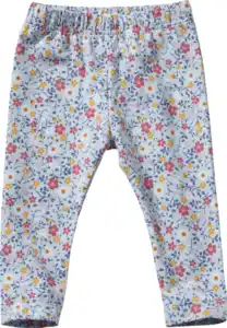 ALANA Leggings Pro Climate mit Blumen-Muster, blau, Gr. 116