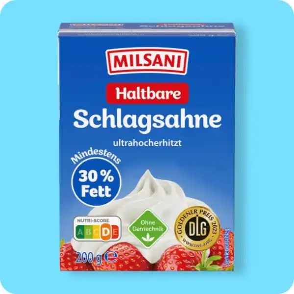 Bild 1 von MILSANI Schlagsahne, Mind. 30 % Fett