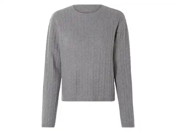 Bild 4 von esmara® Damen Strickpullover, mit Zopfmuster