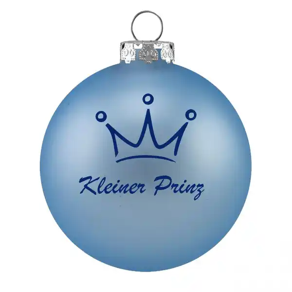 Bild 1 von Riffelmacher Weihnachtskugel Familie - Kleiner Prinz
, 
hellblau matt