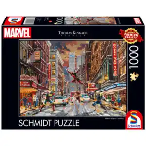 Puzzle T. Kinkade, 1.000 Teile, Marvel, Deadpool, Snow Day